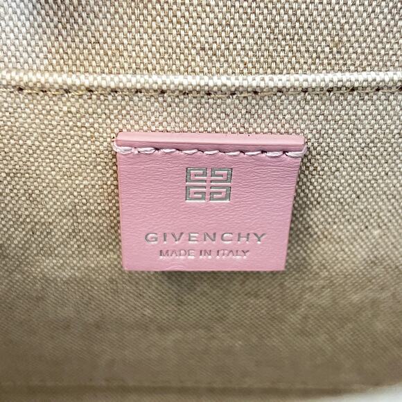 Givenchy Mini Logo Shopping Tote Bag Light Beige and Light Pink - Picture 8 of 10